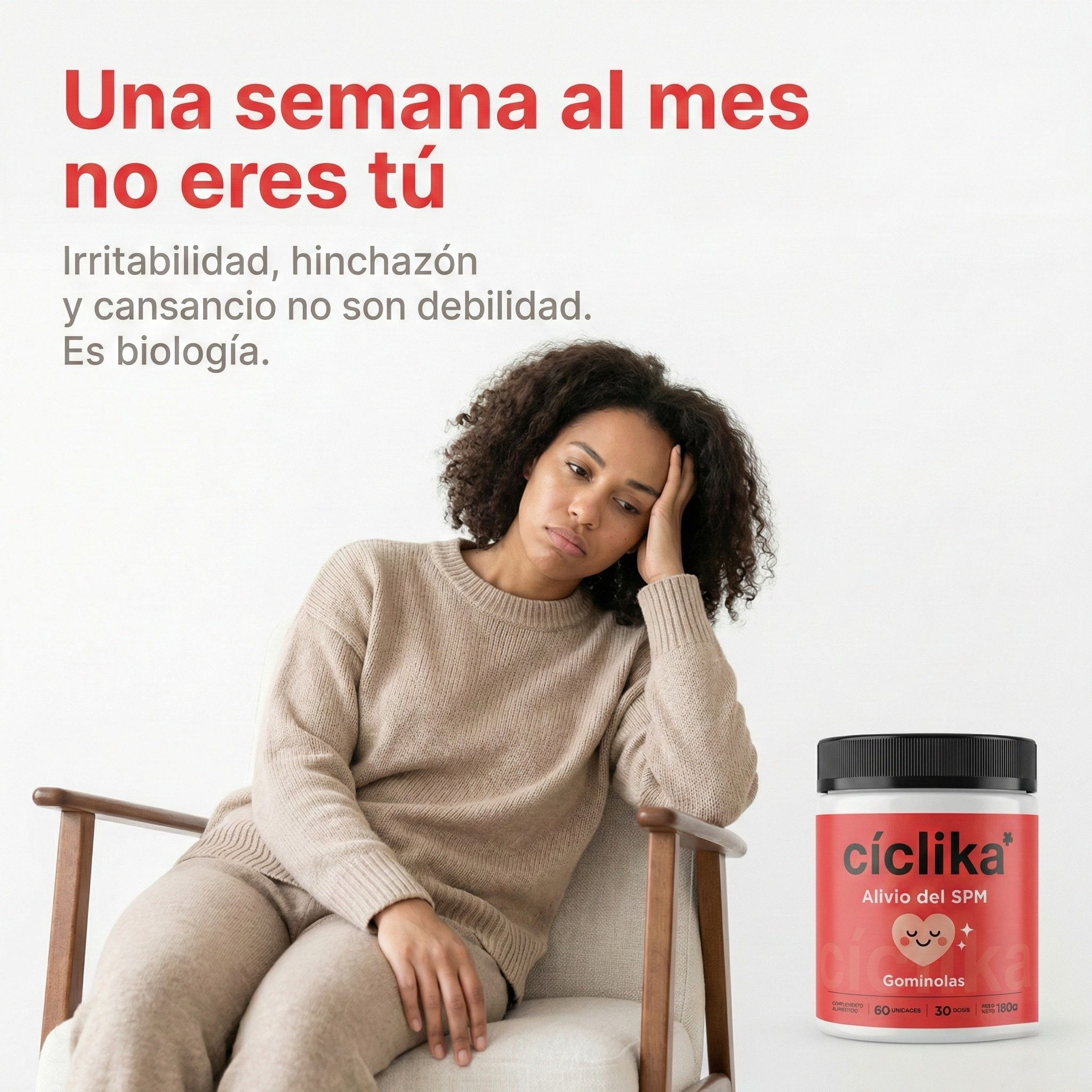 Cíclika - Gominolas para Alivio del Síndrome Premenstrual (60 gominolas)